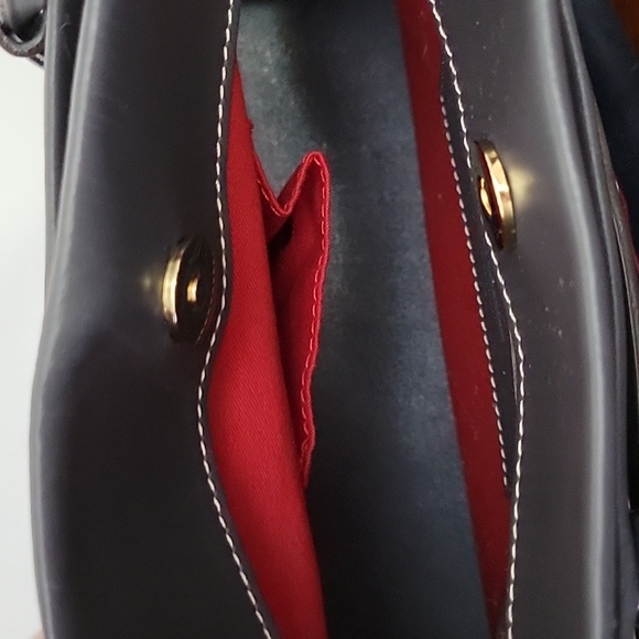 Dooney & Bourke, Madalene, Alto Italian Leather Crossbody, Dark Grey - Picture 13 of 16